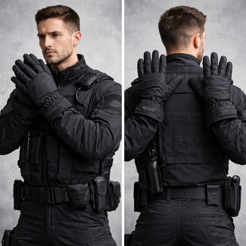 Blauer GORE-TEX‎ Thermolite Duty Gloves 2XL Black Police EMS Waterproof NEW